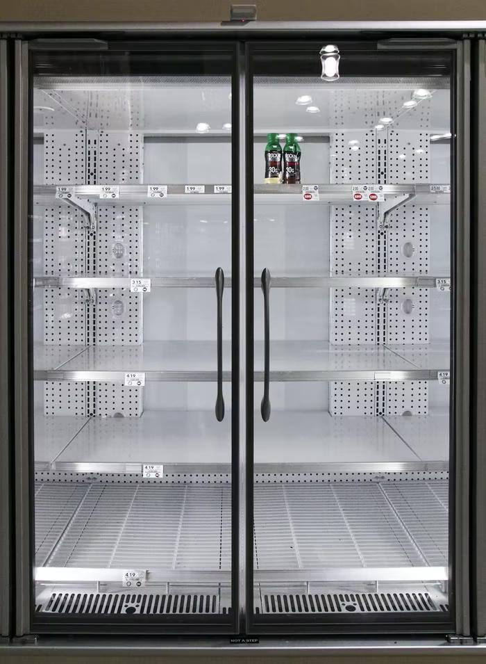 a commercial refrigeration system after repair
