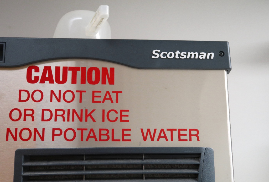 A close-up of a Scotsman ice machine