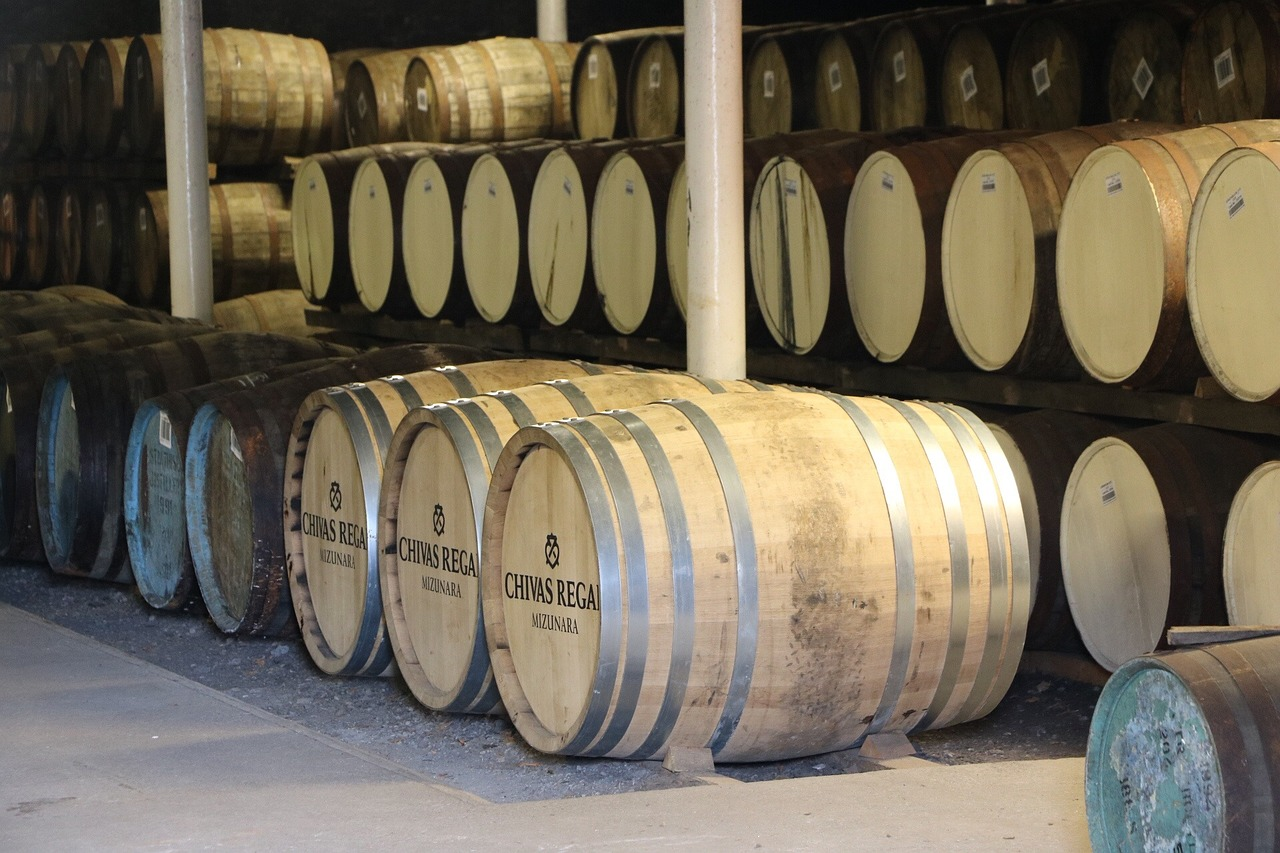 Barrels of wine